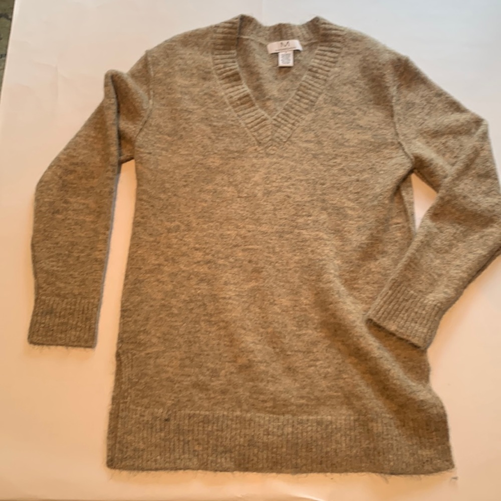 Magaschoni Oversized Alpaca-Blend Sweater - Beige, Heathered Tan and Grey